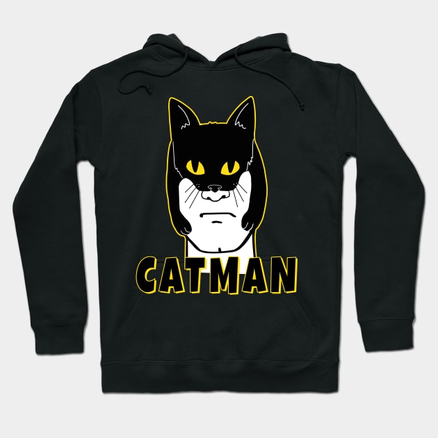 CatMan New Super Hero in Town Hoodie by SusanaDesigns